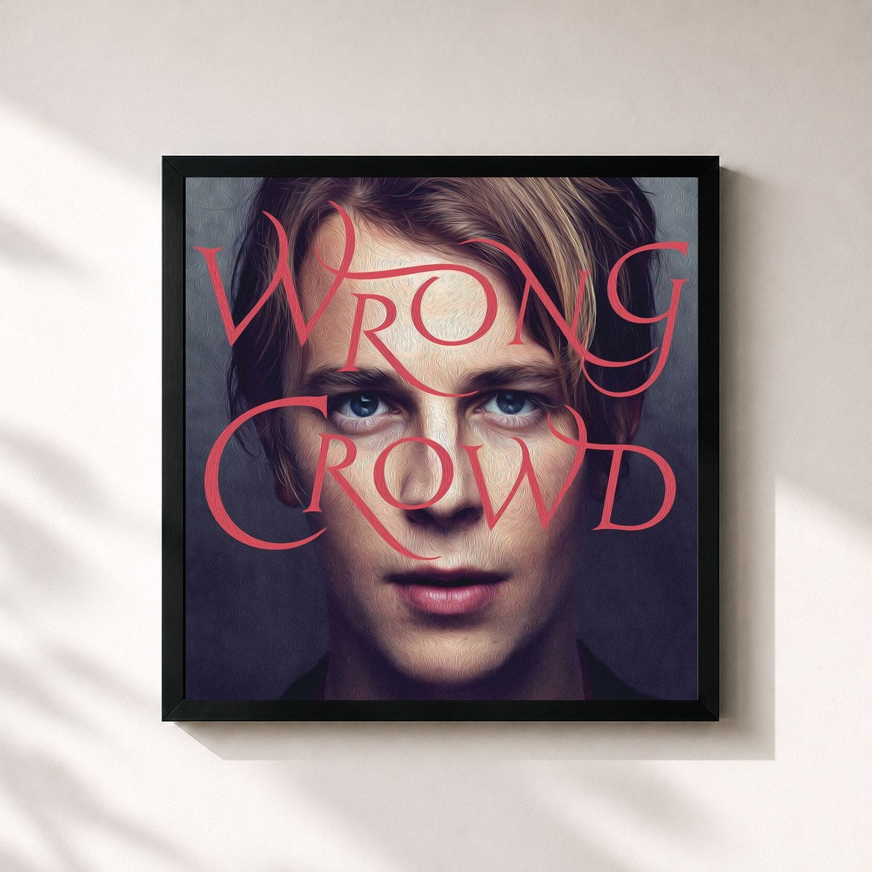 #noir Tableau carré de l'album Wrong Crowd (Expanded Edition) de Tom Odell, cadre noir 32x32 cm