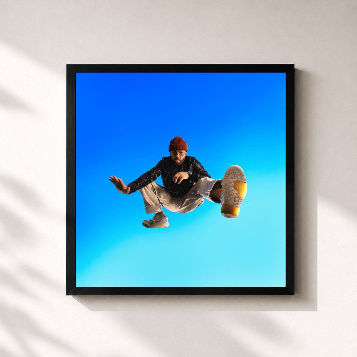 #noir Tableau carré de l'album Heaven On My Mind (Guest List Edition) de tobyMac, cadre noir 32x32 cm