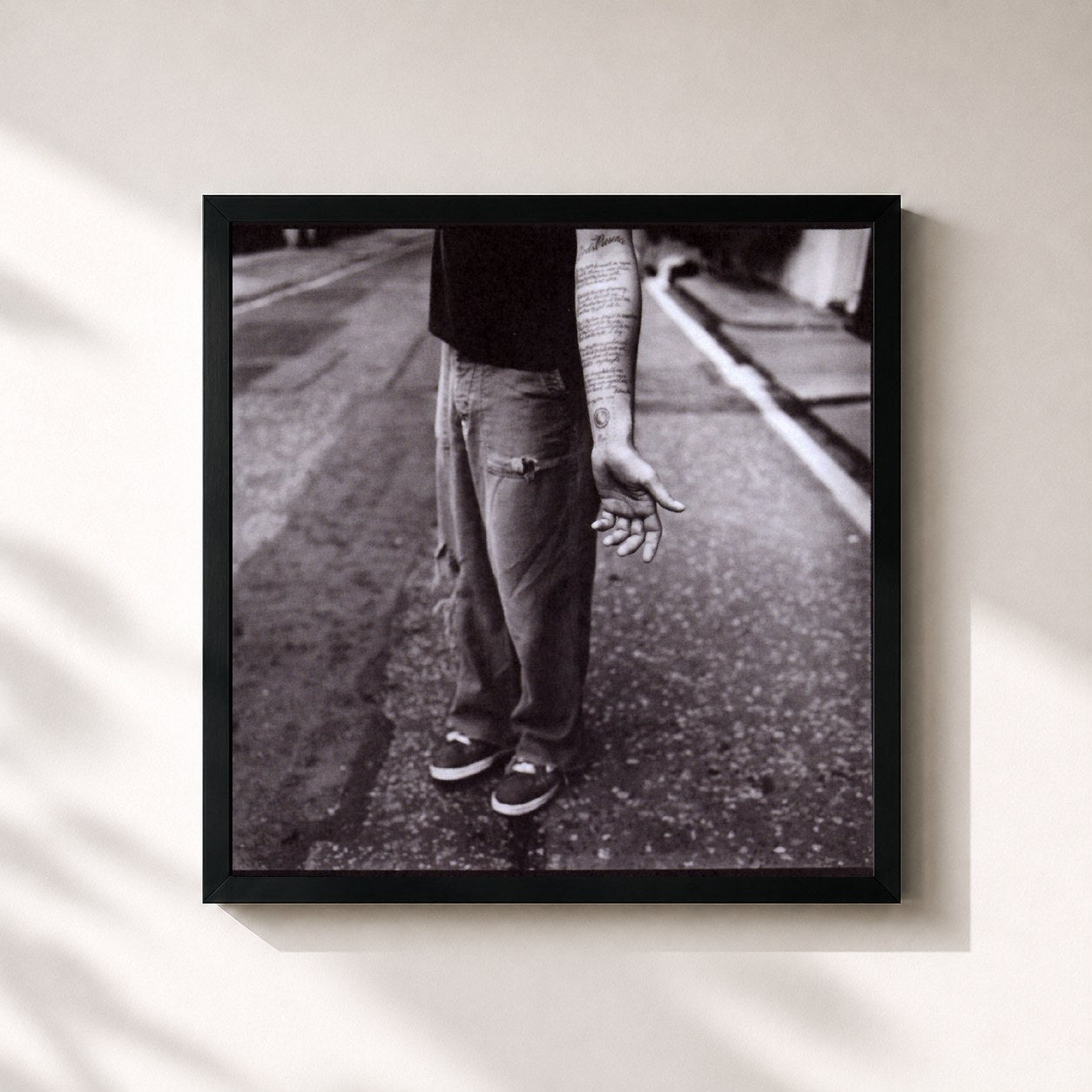 #noir Tableau carré de l'album Nico de Blind Melon, cadre noir 32x32 cm