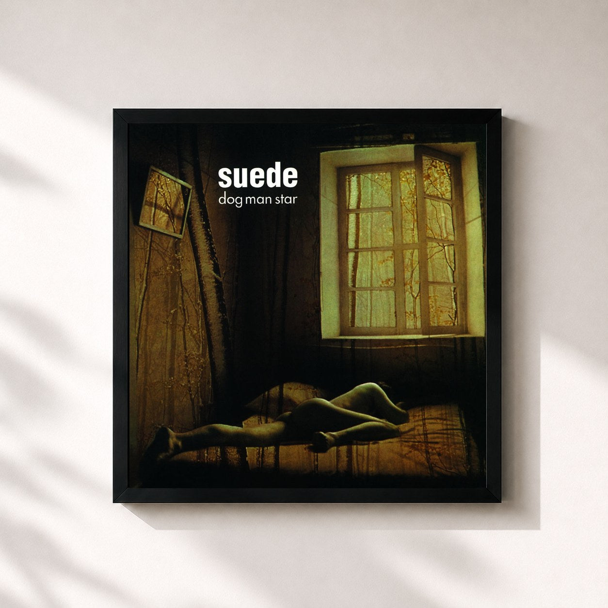 #noir Tableau carré de l'album Dog Man Star (Remastered) de Suede, cadre noir 32x32 cm