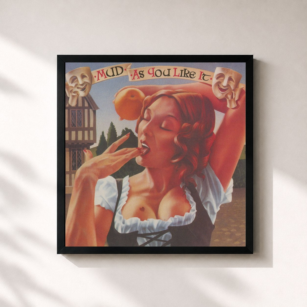 #noir Tableau carré de l'album As You Like It (Expanded Edition) de Mud, cadre noir 32x32 cm