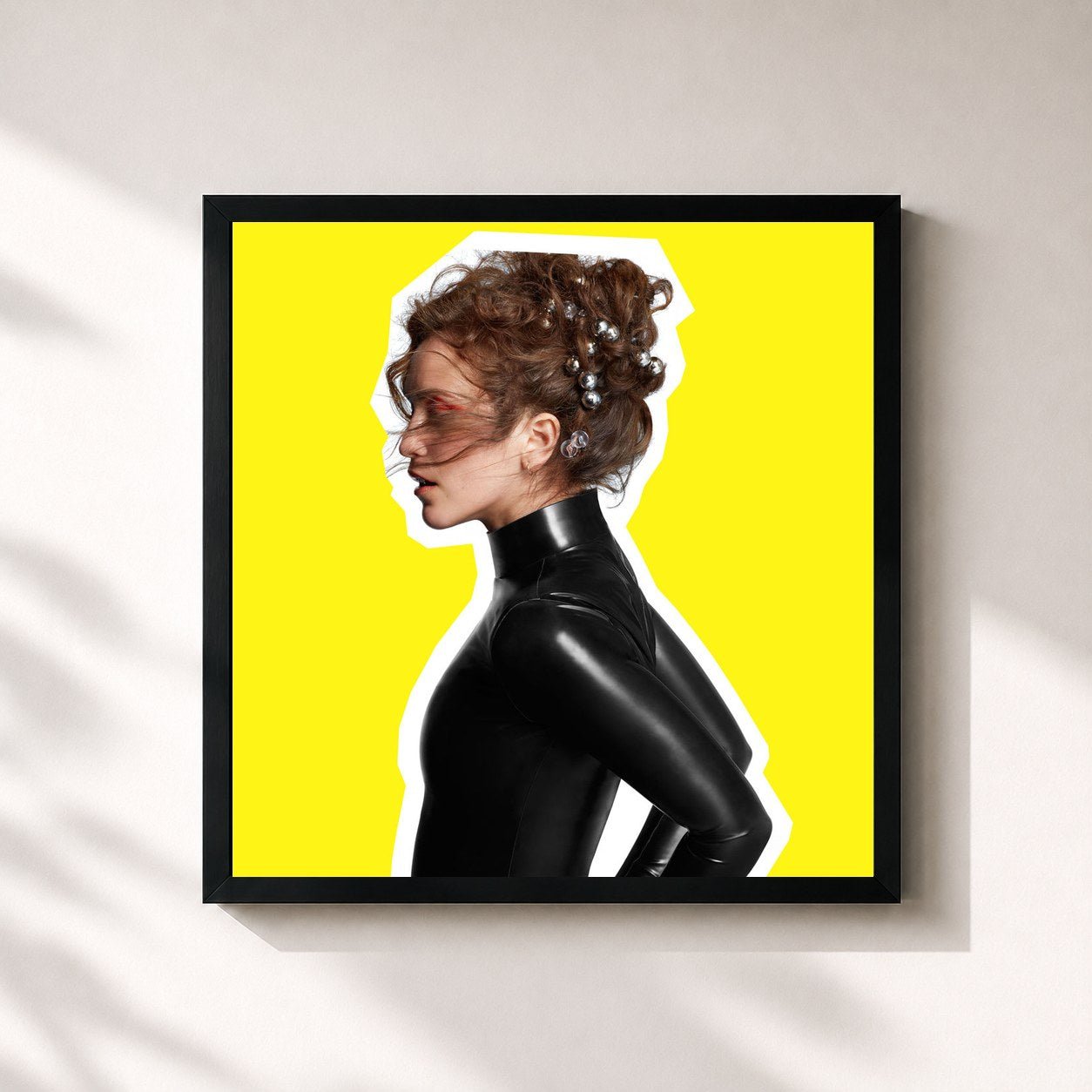 #noir Tableau carré de l'album Someone Out There de Rae Morris, cadre noir 32x32 cm