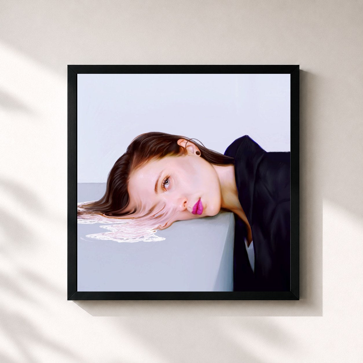 #noir Tableau carré de l'album S.I.D.E.S. de Alice Merton, cadre noir 32x32 cm