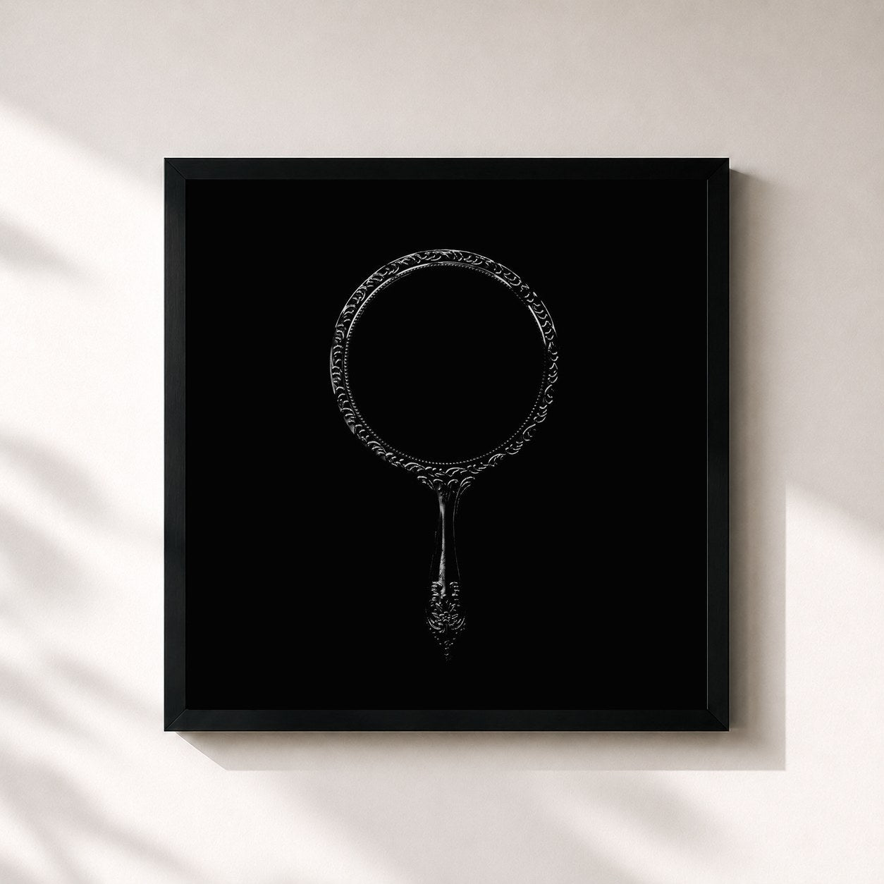 #noir Tableau carré de l'album White Noise (10 Year Anniversary Edition) de PVRIS, cadre noir 32x32 cm