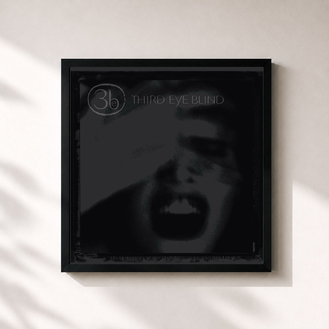 #noir Tableau carré de l'album Third Eye Blind (20th Anniversary Edition) de Third Eye Blind, cadre noir 32x32 cm