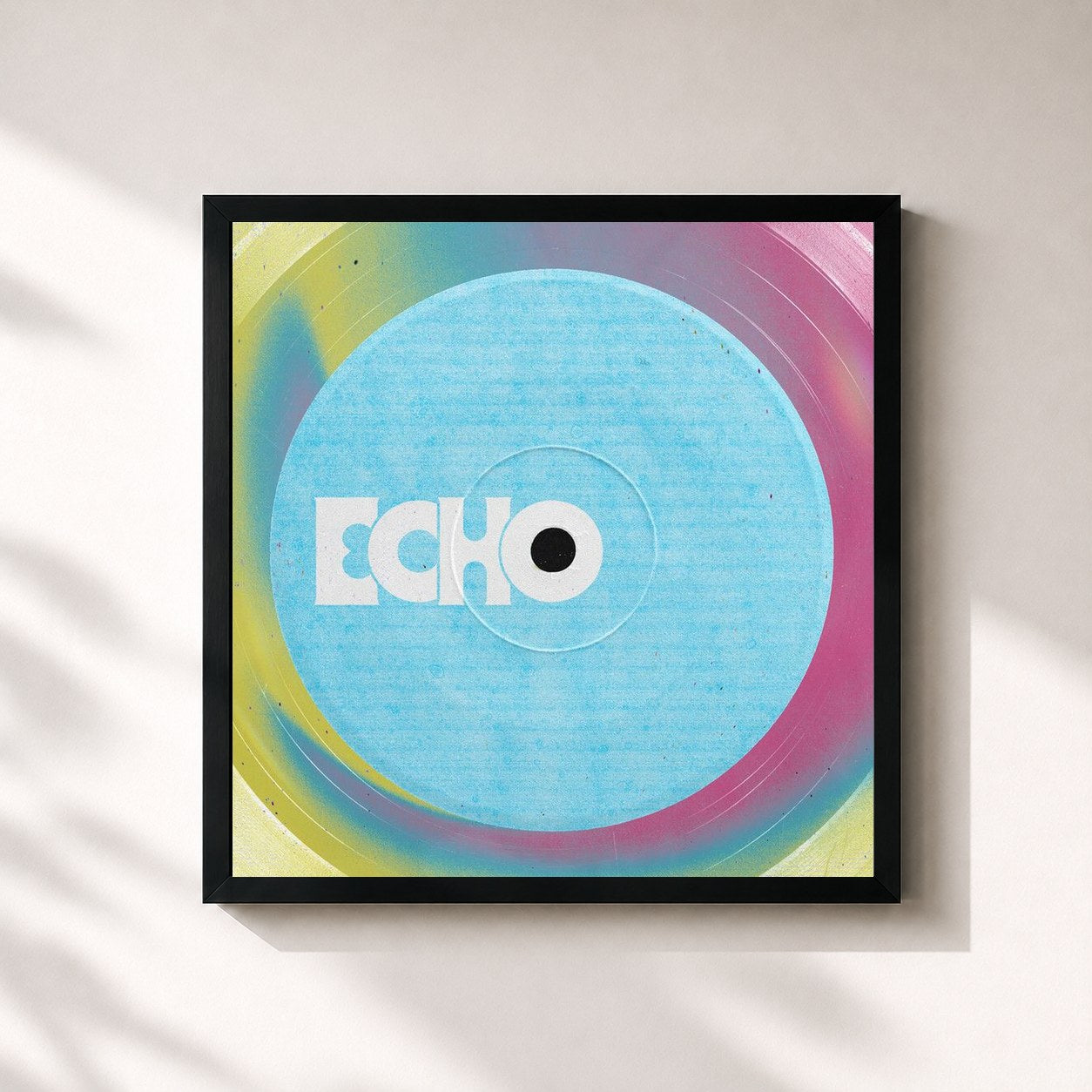 #noir Tableau carré de l'album Don't Say You Love Me (Remixes) de JIN, cadre noir 32x32 cm