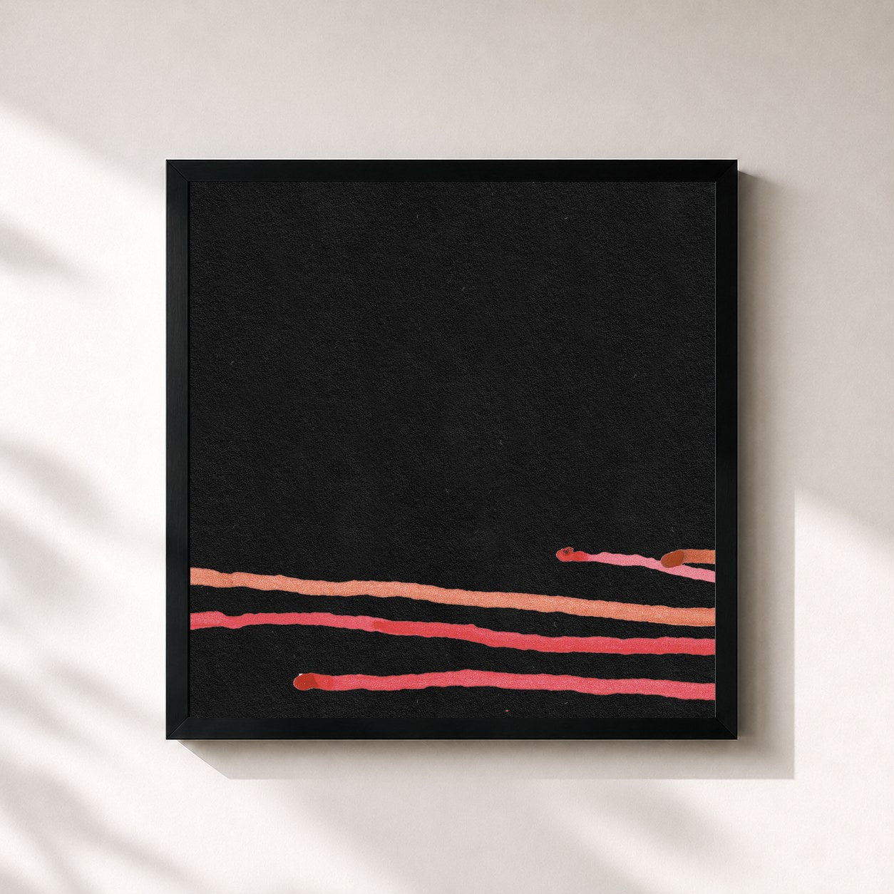#noir Tableau carré de l'album Bring Me Your Love (Demos) de City and Colour, cadre noir 32x32 cm