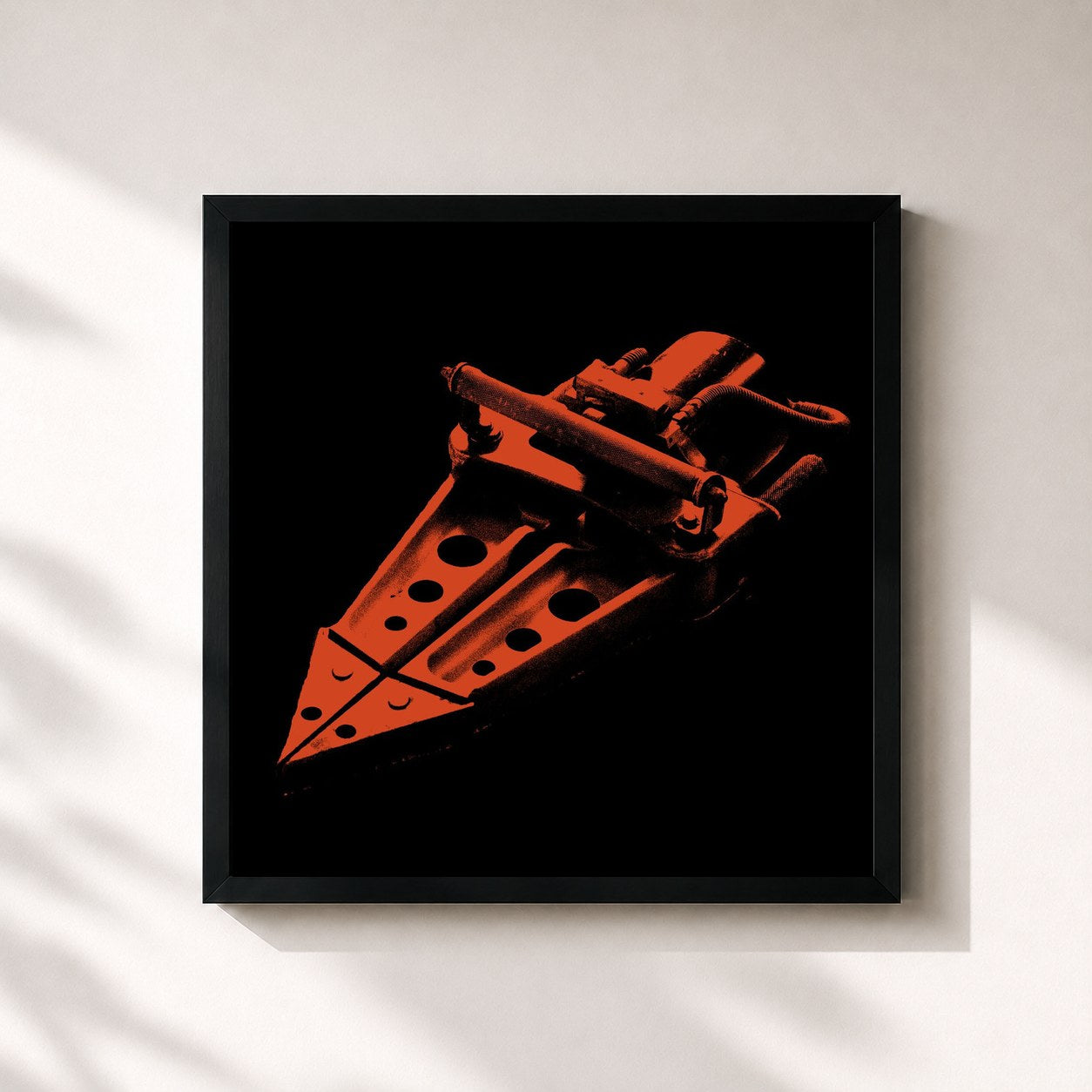 #noir Tableau carré de l'album The Jaws Of Life (Deluxe) de Pierce the Veil, cadre noir 32x32 cm