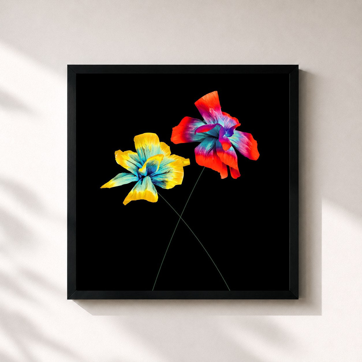 #noir Tableau carré de l'album Così speciale de Diodato, cadre noir 32x32 cm