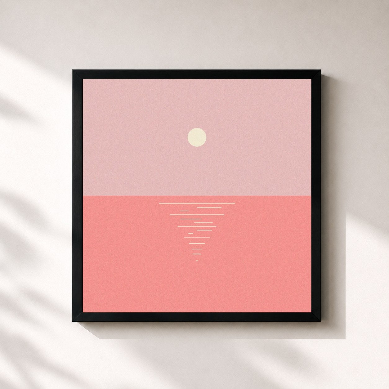 #noir Tableau carré de l'album Good Morning de Surfaces, cadre noir 32x32 cm