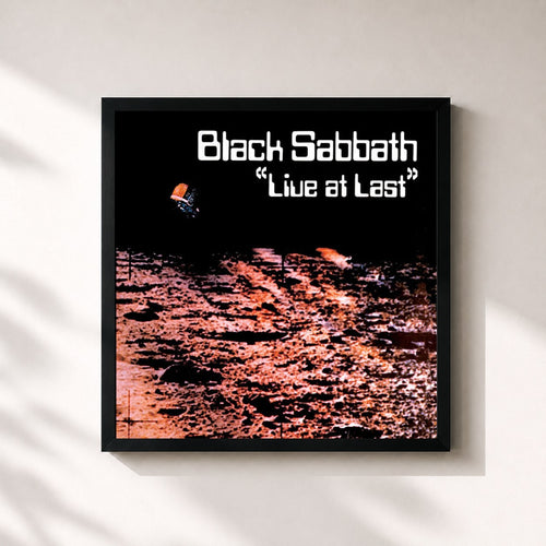 Black Sabbath · Live At Last — Gerahmter Kunstdruck