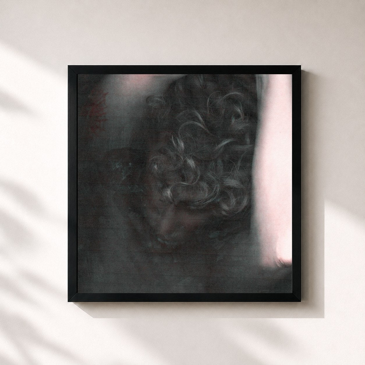 #noir Tableau carré de l'album Sleez de ThxSoMch, cadre noir 32x32 cm
