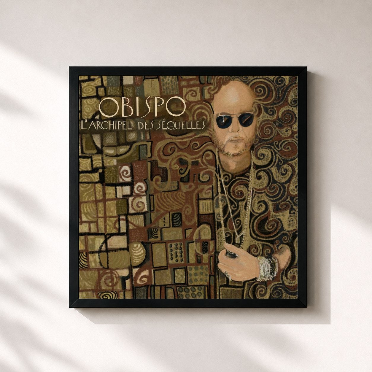 Pascal Obispo · L'archipel des séquelles — Affiche encadrée