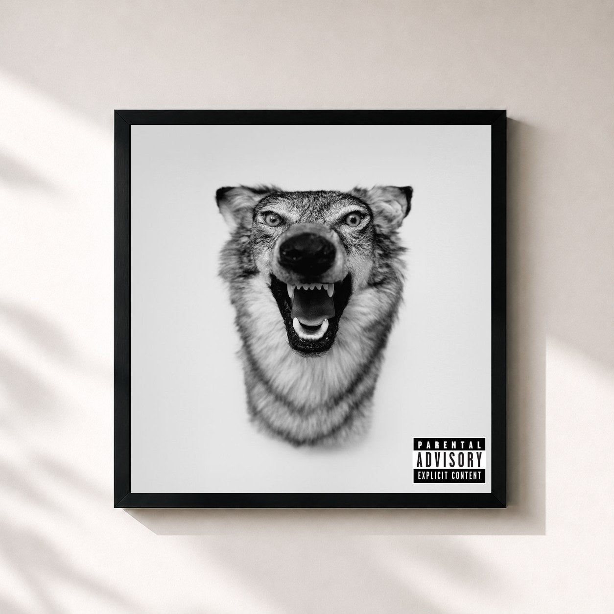#noir Tableau carré de l'album Love Story de Yelawolf, cadre noir 32x32 cm