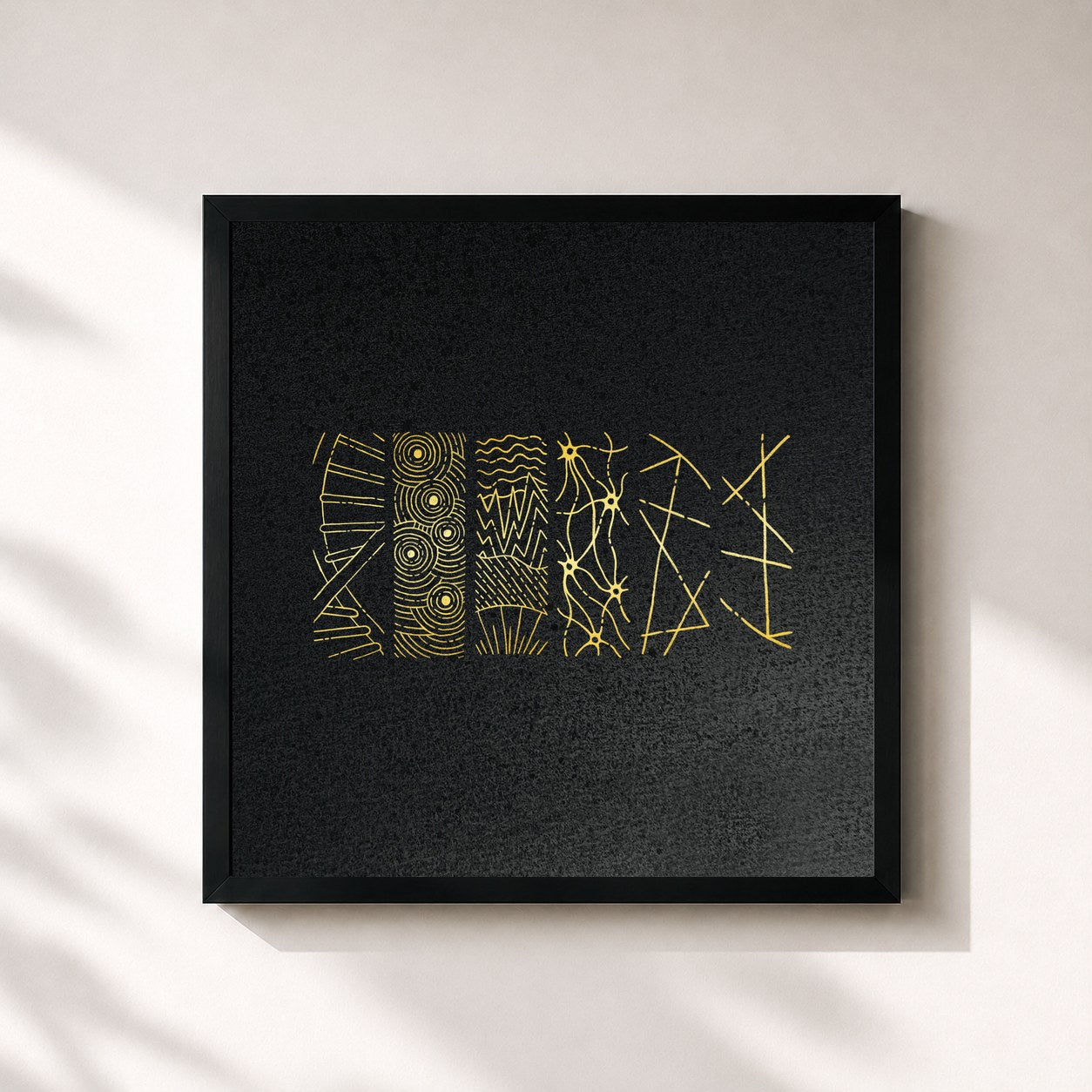 #noir Tableau carré de l'album Atlas: II de Sleeping At Last, cadre noir 32x32 cm