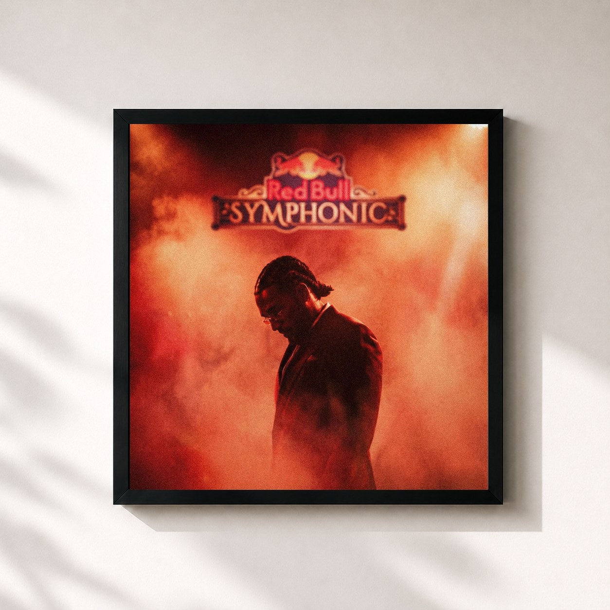 #noir Tableau carré de l'album PIANO REEZ - RED BULL SYMPHONIC de reezy, cadre noir 32x32 cm