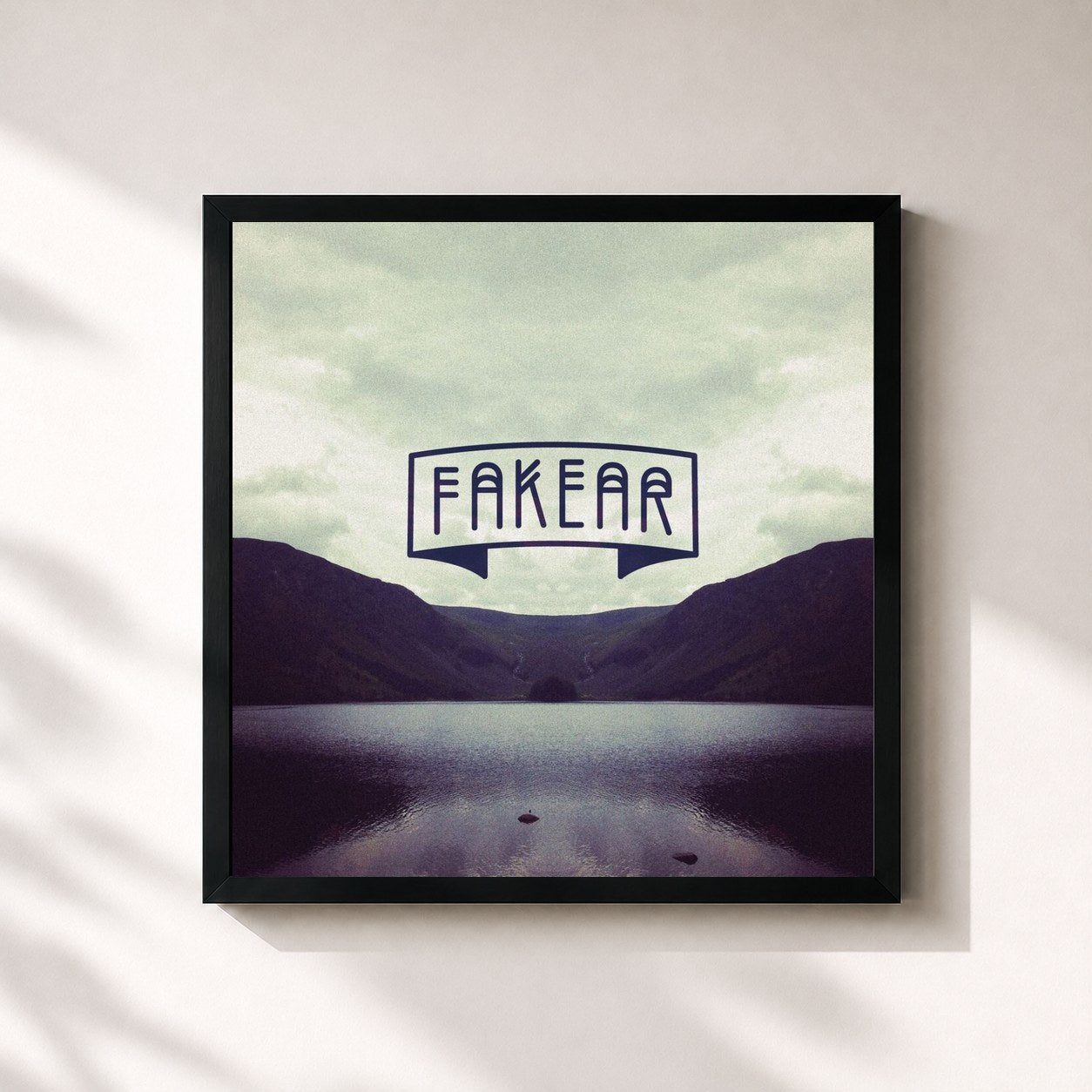 #noir Tableau carré de l'album Morning in Japan (Deluxe Edition) de Fakear, cadre noir 32x32 cm