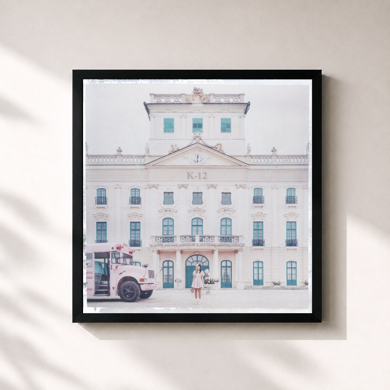 #noir Tableau carré de l'album K-12 de Melanie Martinez, cadre noir 32x32 cm