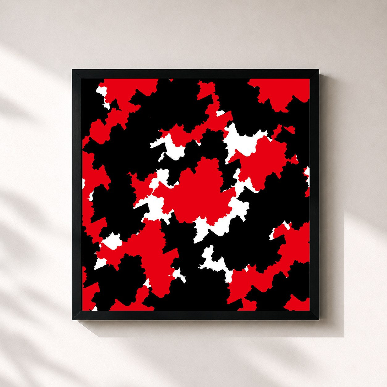 #noir Tableau carré de l'album NCT #127 – The 1st Mini Album de NCT 127, cadre noir 32x32 cm