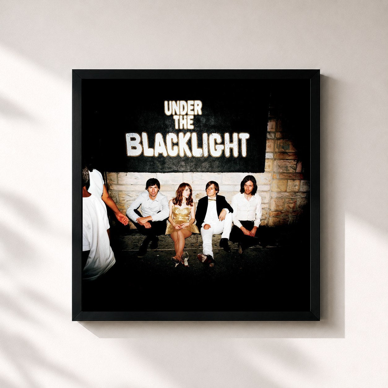 #noir Tableau carré de l'album Under The Blacklight (Standard Version) de Rilo Kiley, cadre noir 32x32 cm