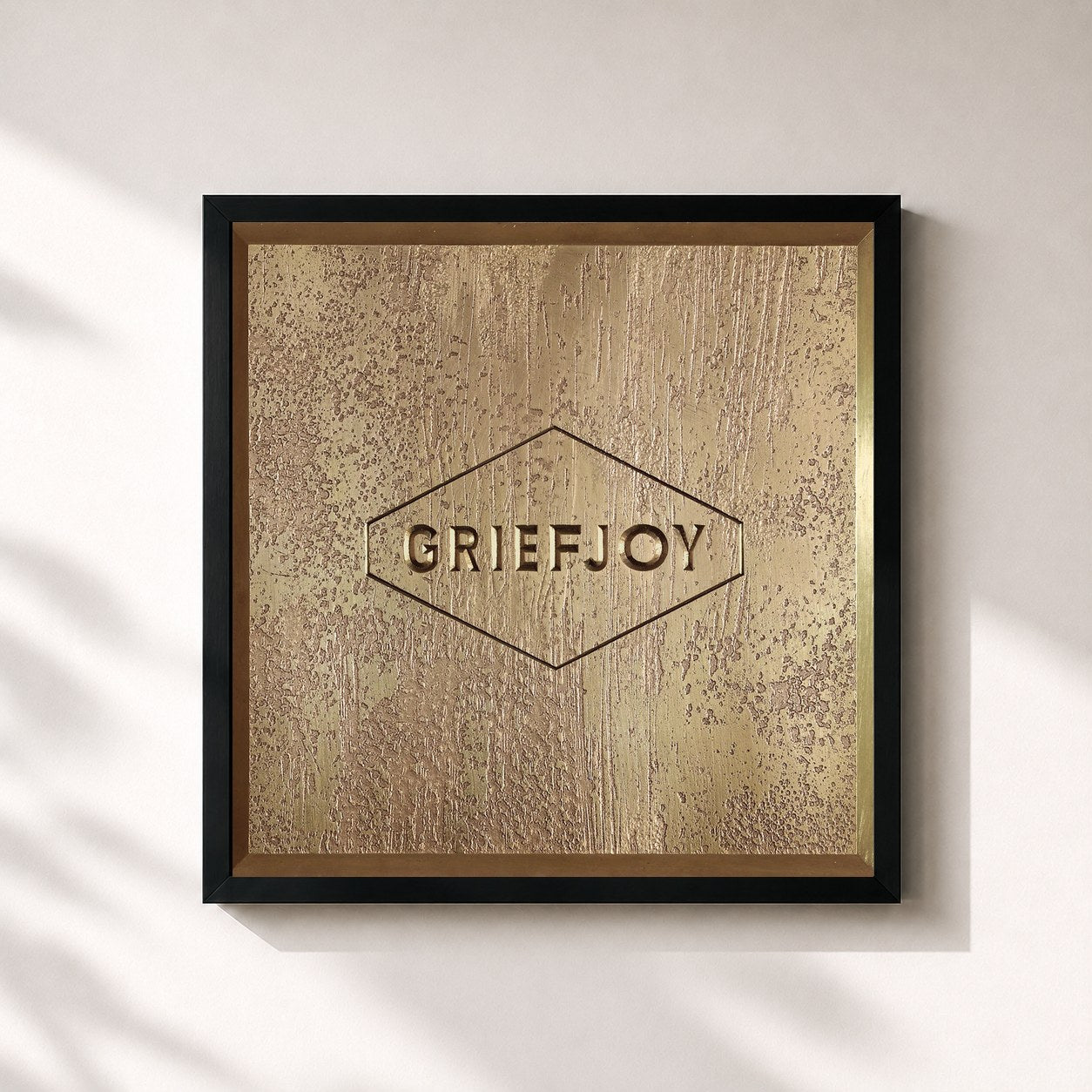 #noir Tableau carré de l'album GRIEFJOY (Gold Edition) de GRIEFJOY, cadre noir 32x32 cm