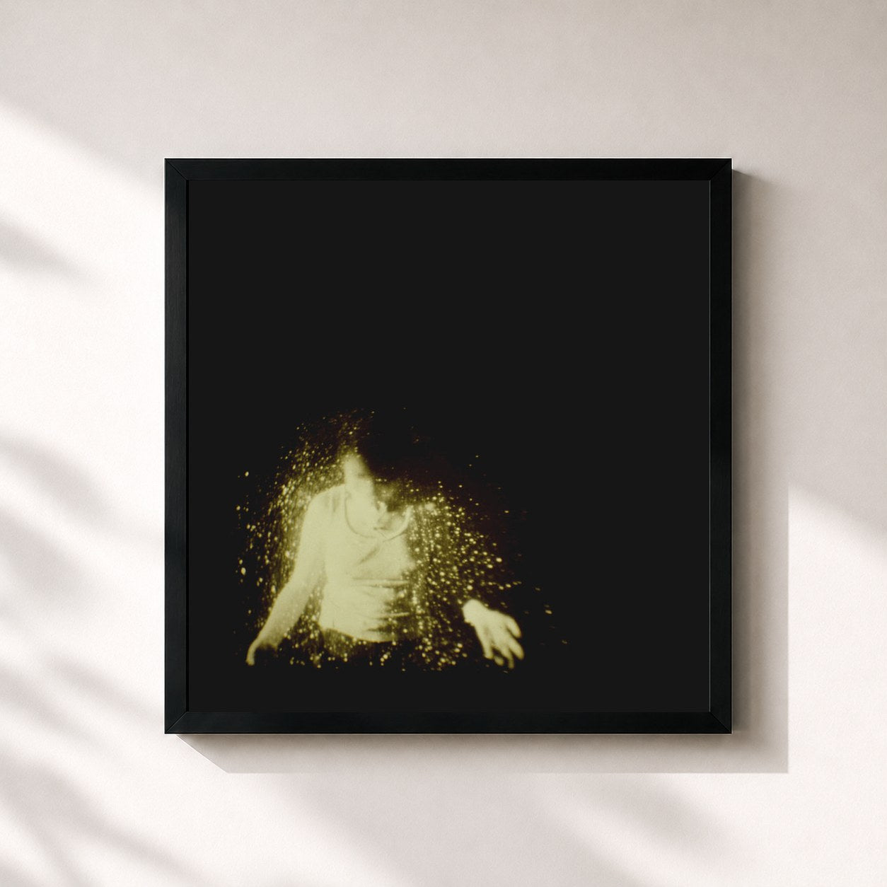#noir Tableau carré de l'album My Love Is Cool de Wolf Alice, cadre noir 32x32 cm