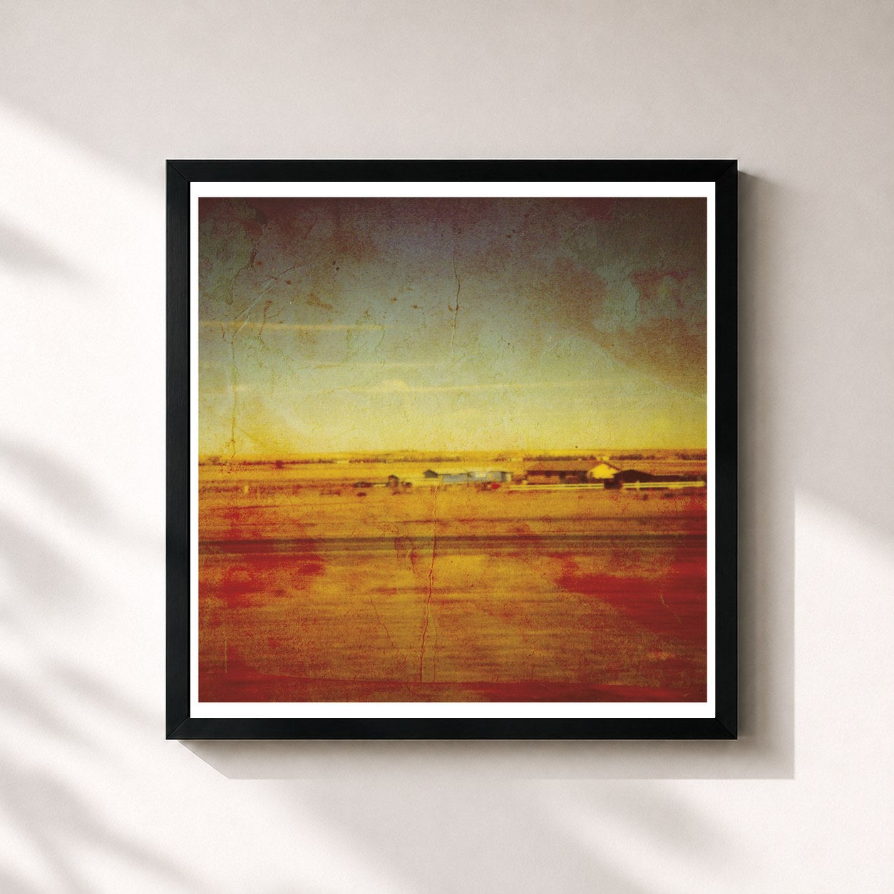 #noir Tableau carré de l'album Where Shall You Take Me? (Deluxe Reissue) de Damien Jurado, cadre noir 32x32 cm