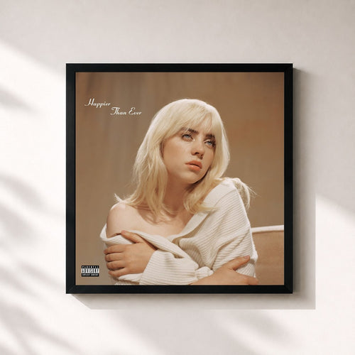 Billie Eilish · Happier Than Ever — Gerahmter Kunstdruck