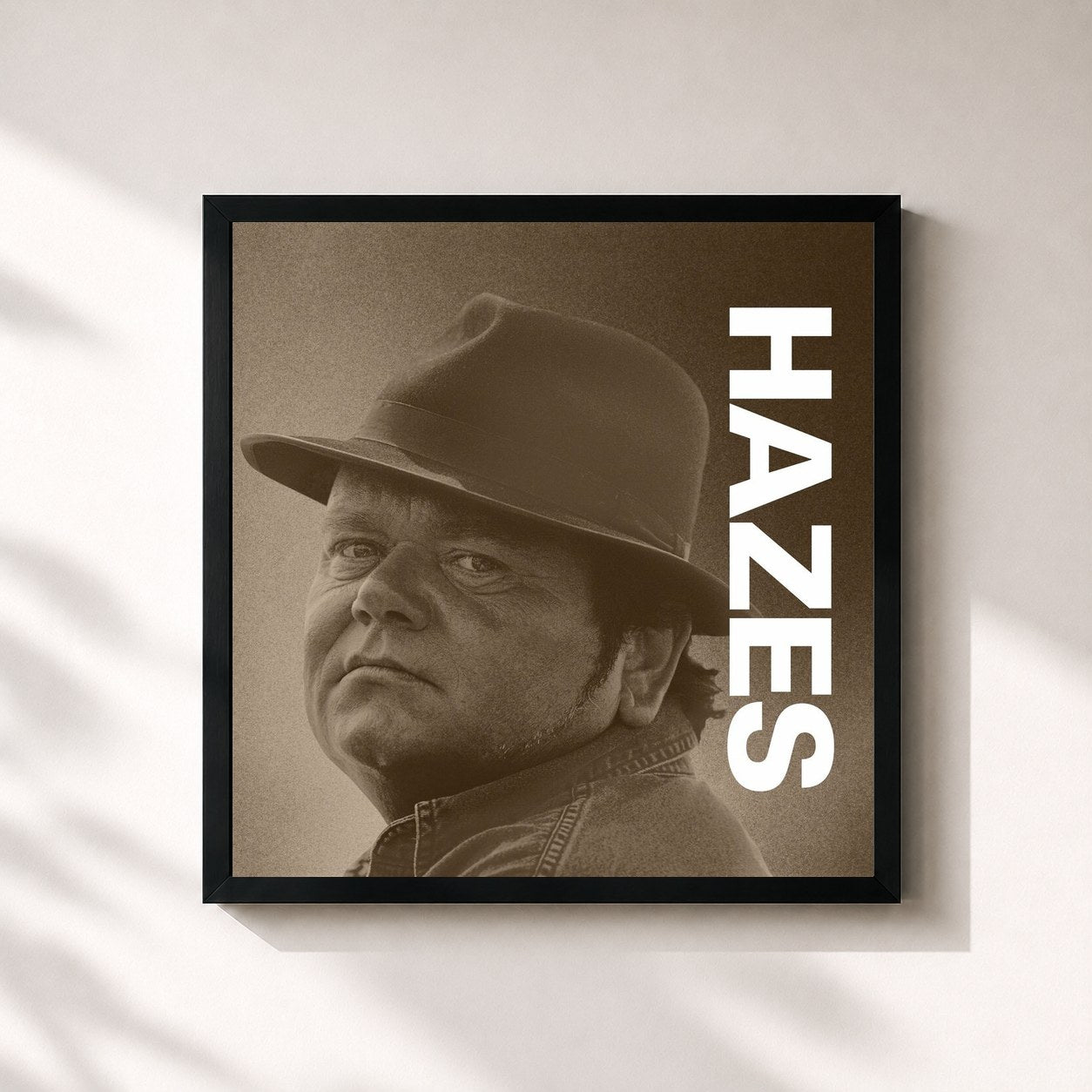 #noir Tableau carré de l'album Mooiste Duetten de André Hazes, cadre noir 32x32 cm