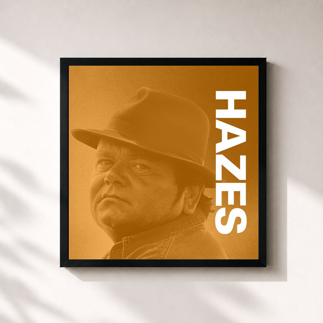 #noir Tableau carré de l'album Wij Houden Van Oranje de André Hazes, cadre noir 32x32 cm