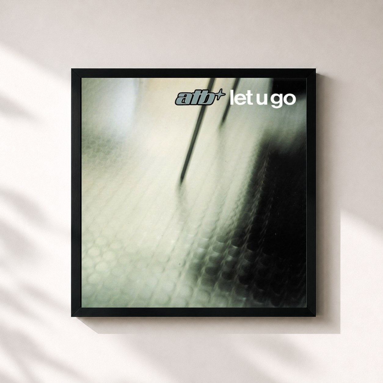 #noir Tableau carré de l'album Let U Go de ATB, cadre noir 32x32 cm
