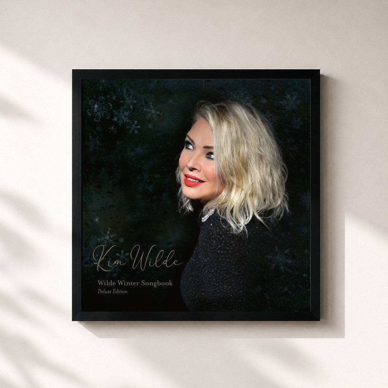 #noir Tableau carré de l'album Wilde Winter Songbook (Deluxe Edition) de Kim Wilde, cadre noir 32x32 cm