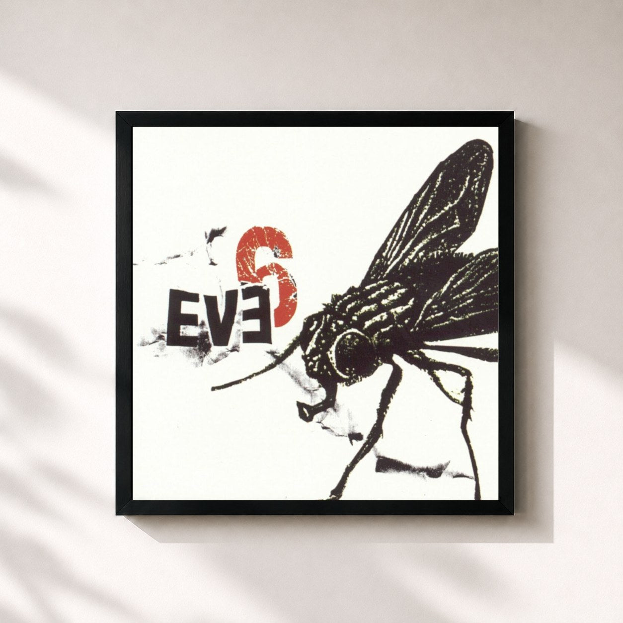 #noir Tableau carré de l'album Eve 6 de Eve 6, cadre noir 32x32 cm