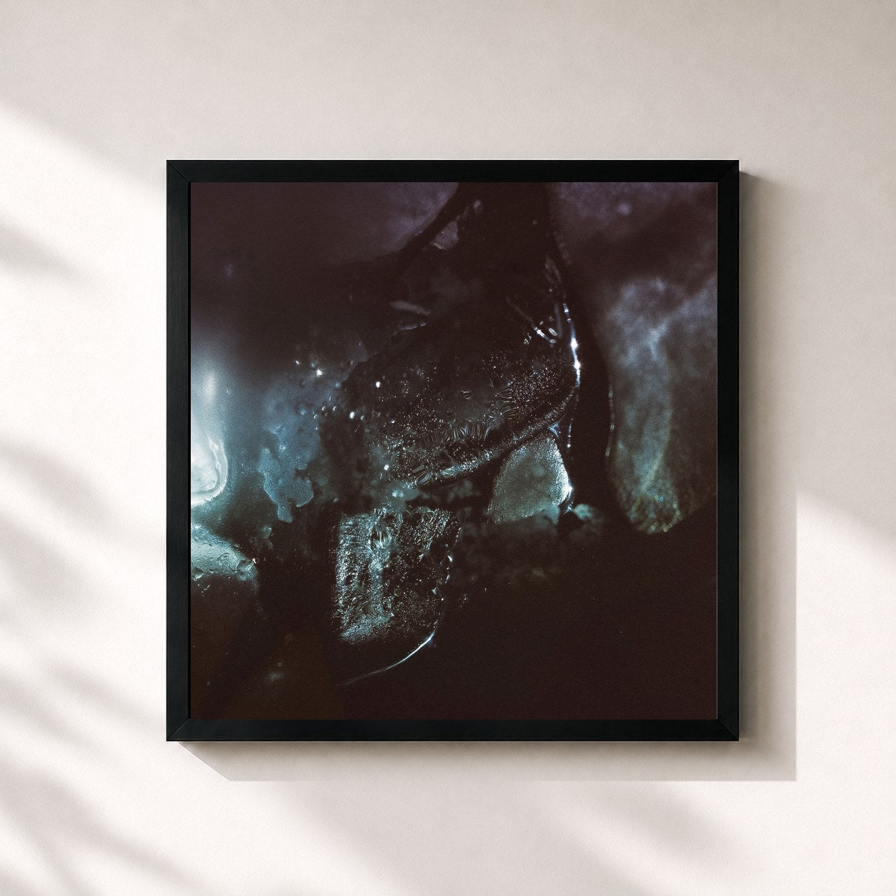 #noir Tableau carré de l'album Remnants de Son Lux, cadre noir 32x32 cm