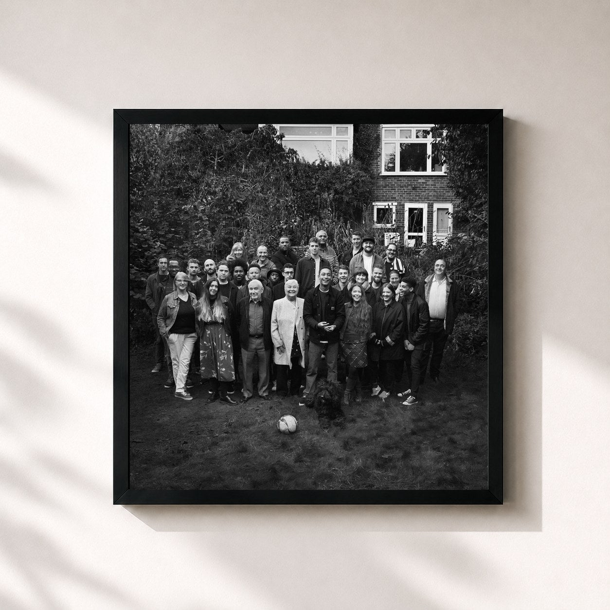 #noir Tableau carré de l'album Yesterday's Gone de Loyle Carner, cadre noir 32x32 cm