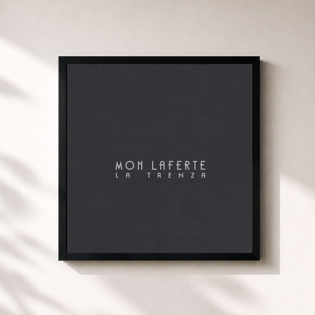 #noir Tableau carré de l'album La Trenza (Deluxe) de Mon Laferte, cadre noir 32x32 cm