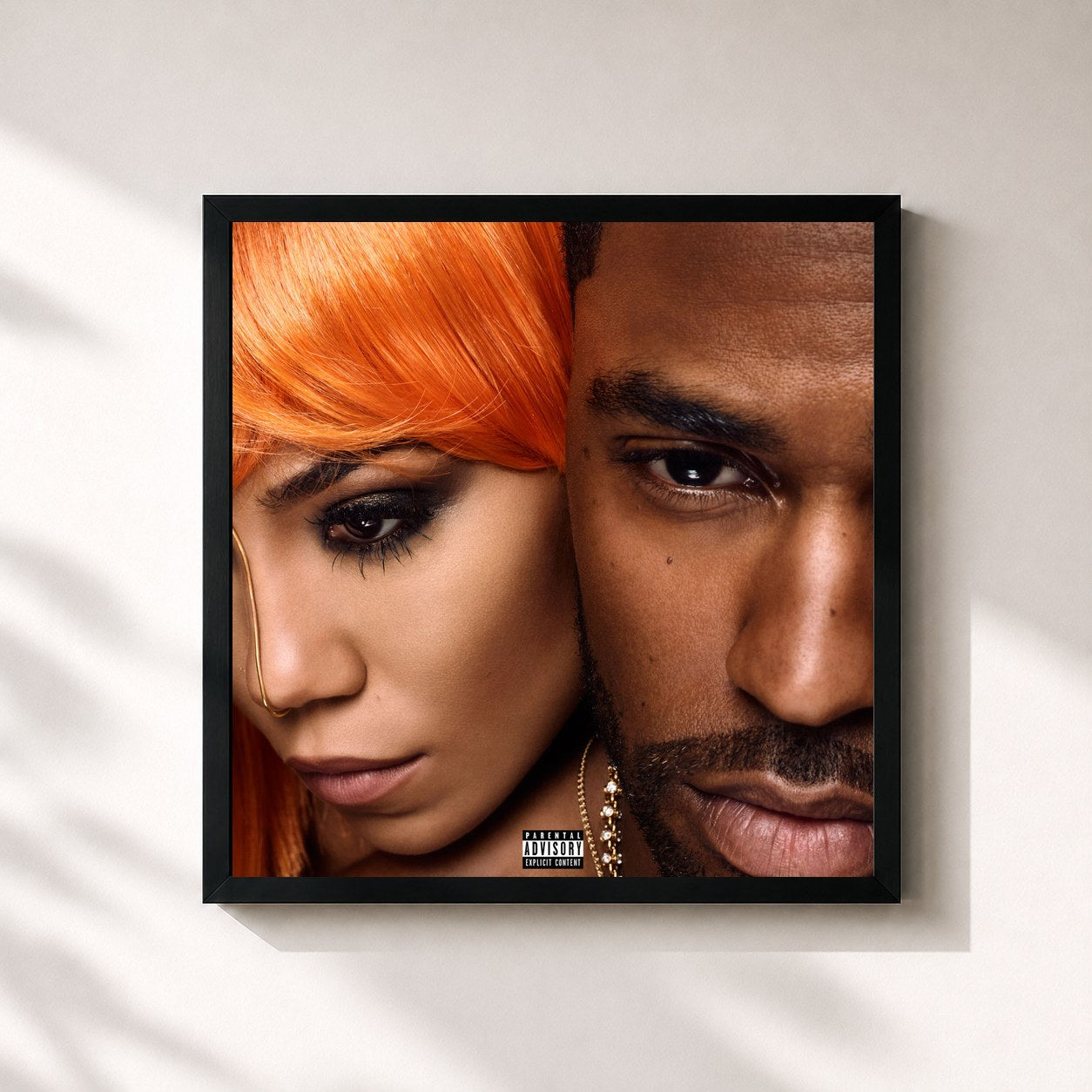 #noir Tableau carré de l'album TWENTY88 de TWENTY88, cadre noir 32x32 cm