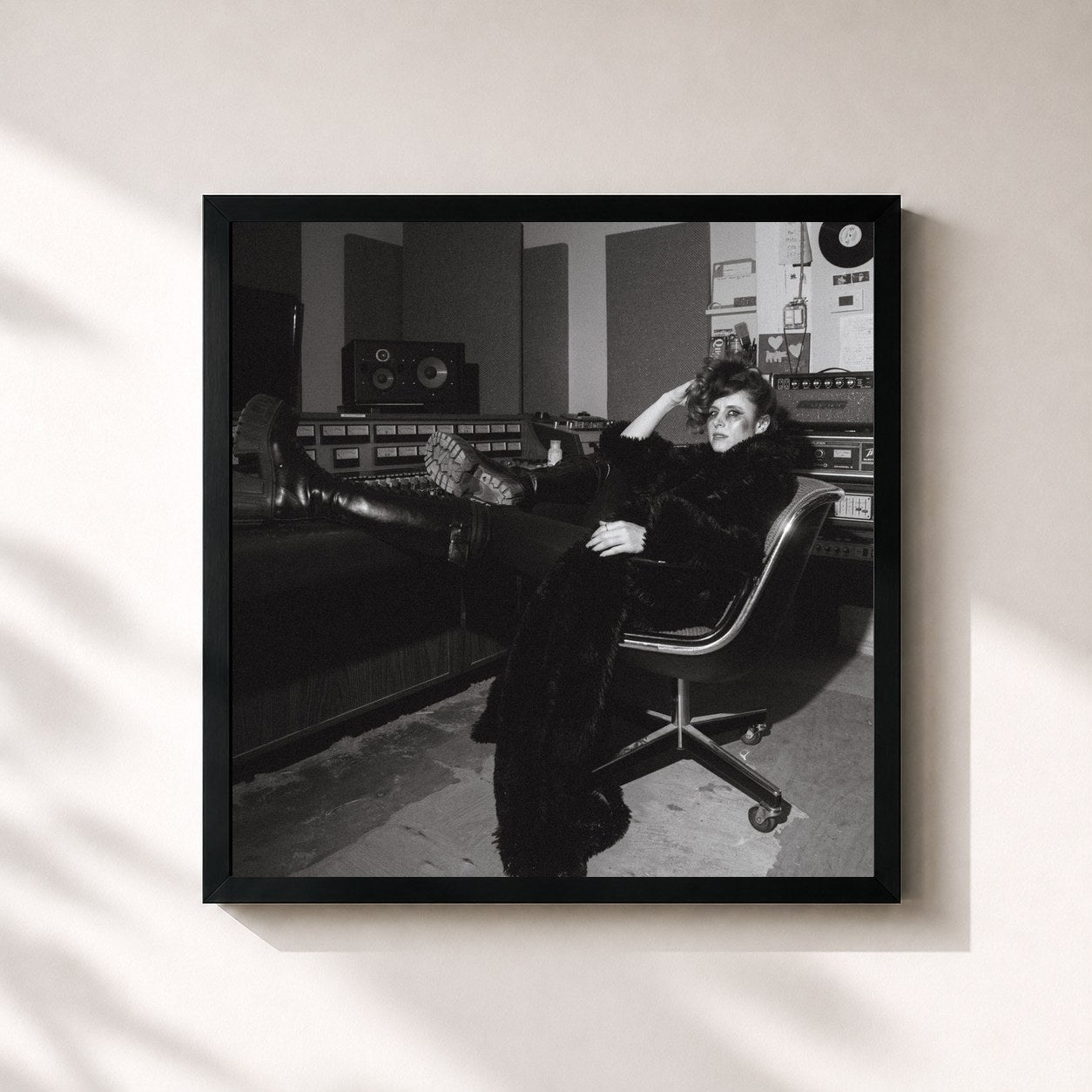 #noir Tableau carré de l'album Dancing and Crying: Vol. 3 de Kiesza, cadre noir 32x32 cm