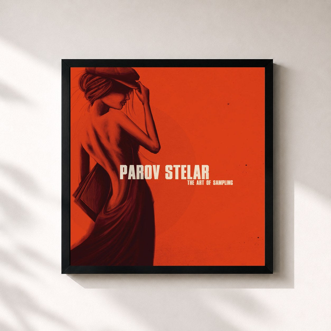 #noir Tableau carré de l'album The Art Of Sampling (Deluxe Version) de Parov Stelar, cadre noir 32x32 cm