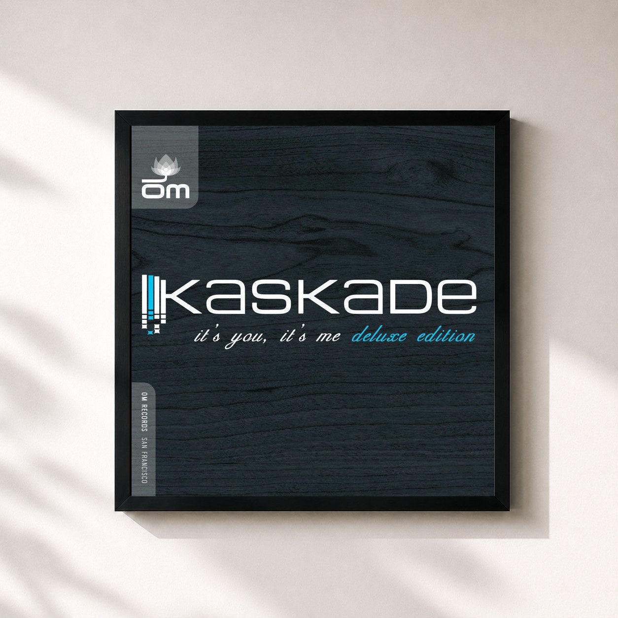 #noir Tableau carré de l'album It's You, It's Me (Deluxe Edition) de Kaskade, cadre noir 32x32 cm