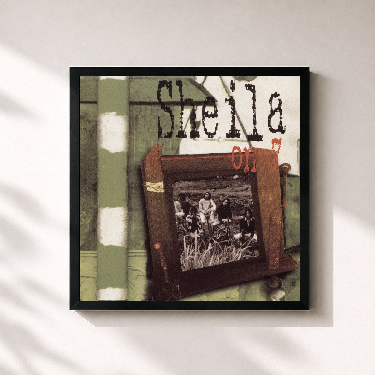 #noir Tableau carré de l'album Sheila On 7 de Sheila On 7, cadre noir 32x32 cm