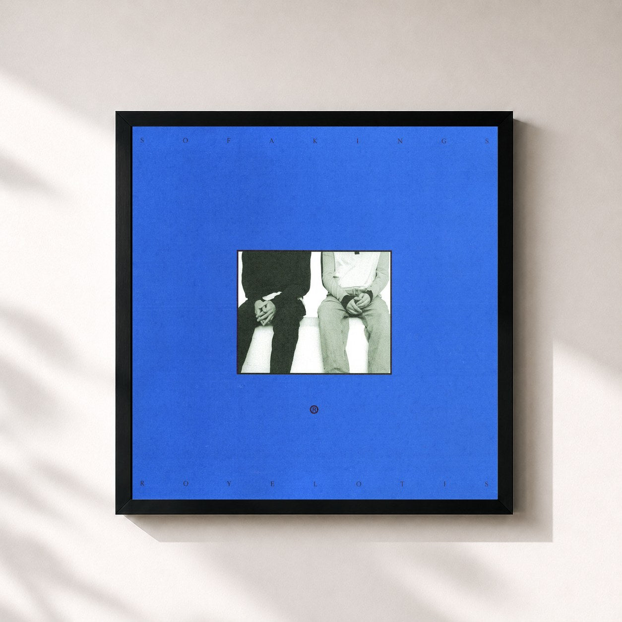 #noir Tableau carré de l'album Sofa Kings de Royel Otis, cadre noir 32x32 cm