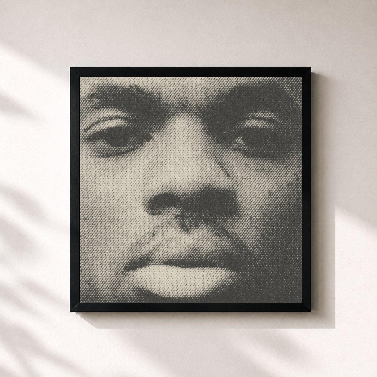 #noir Tableau carré de l'album Vince Staples de Vince Staples, cadre noir 32x32 cm