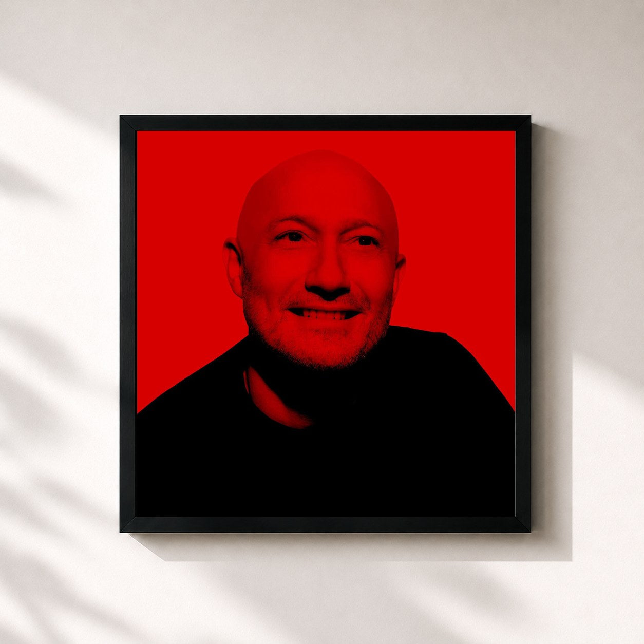 #noir Tableau carré de l'album THE ESSENCE de Paul Kalkbrenner, cadre noir 32x32 cm