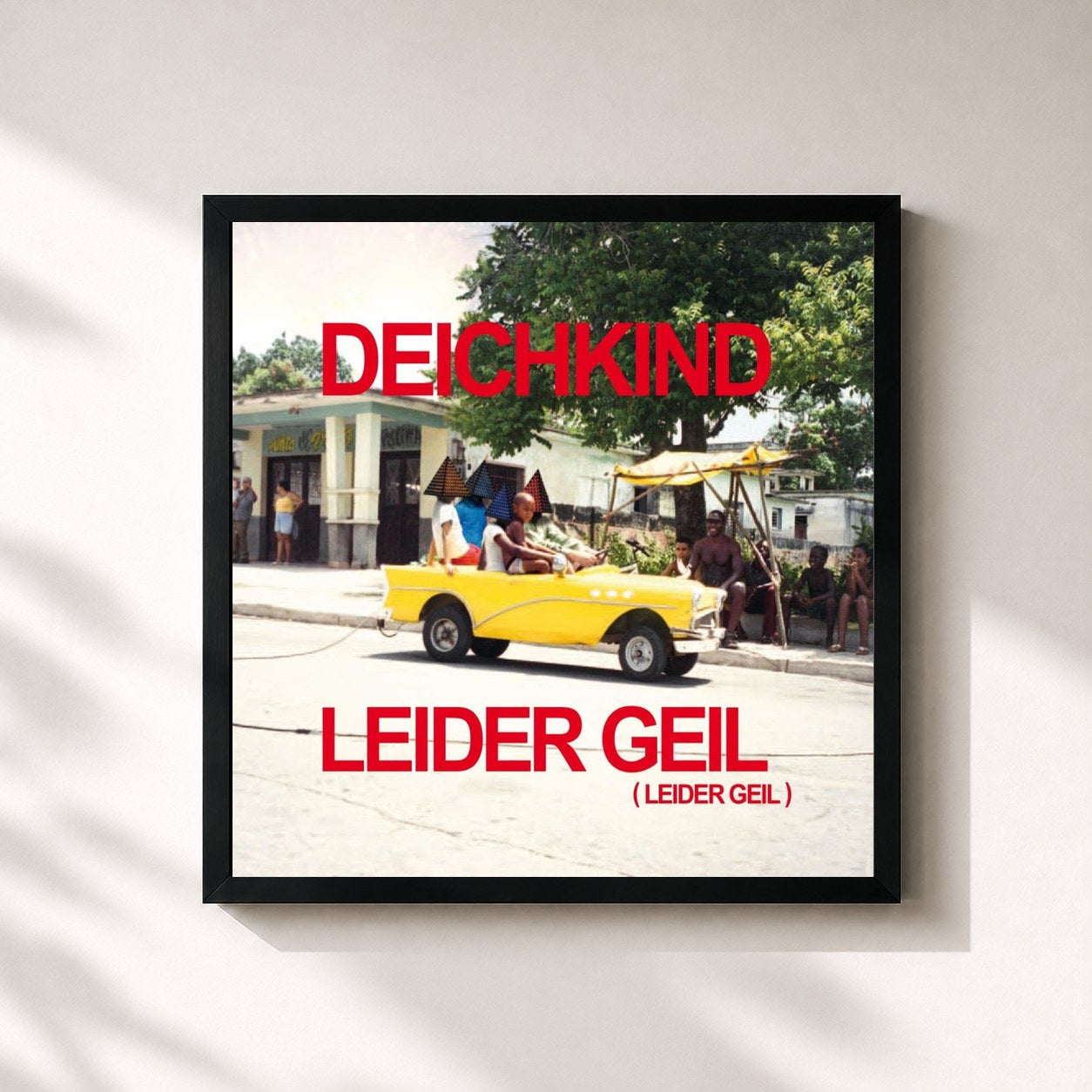 #noir Tableau carré de l'album Leider geil (Leider geil) (Remix EP) de Deichkind, cadre noir 32x32 cm
