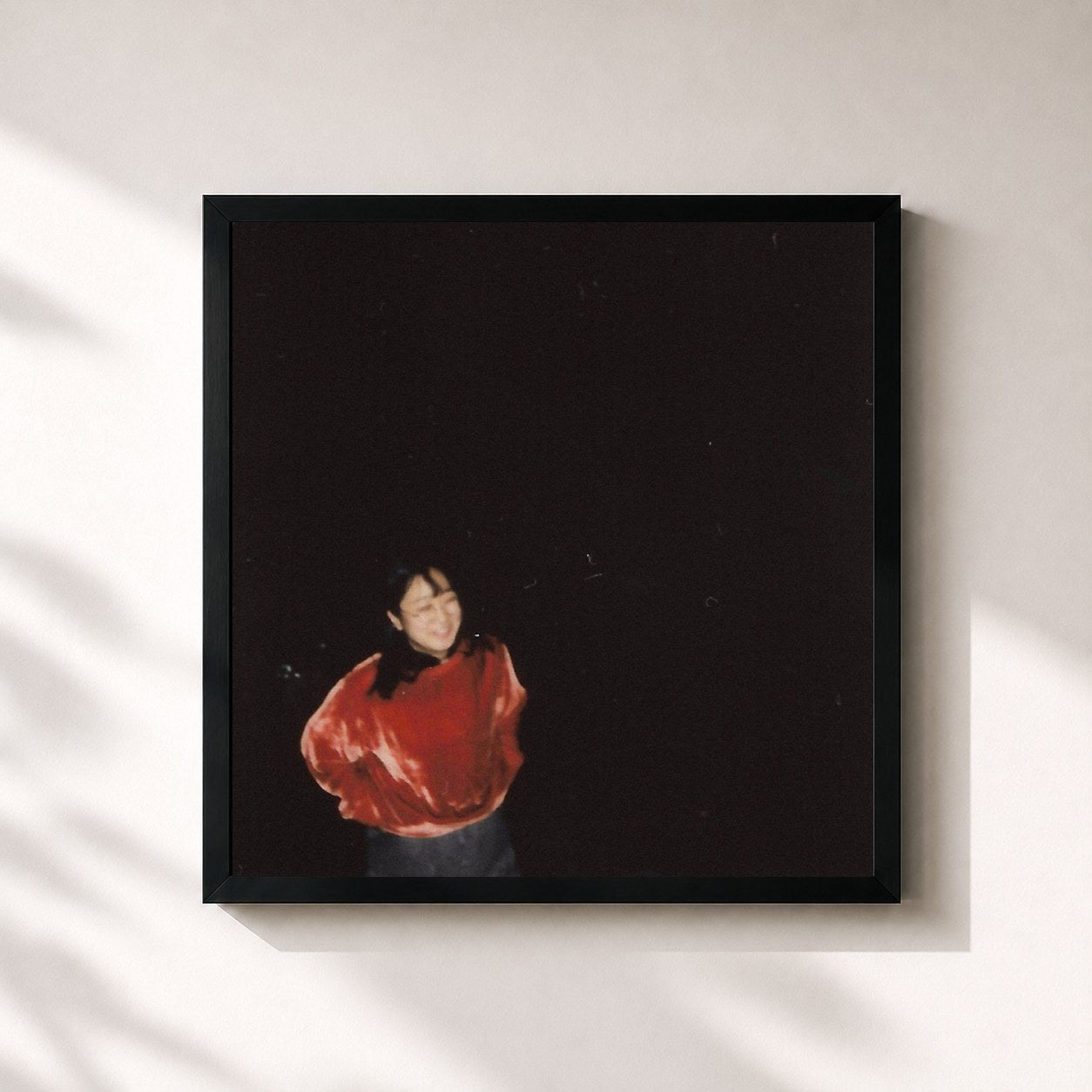 #noir Tableau carré de l'album EP2 de Yaeji, cadre noir 32x32 cm
