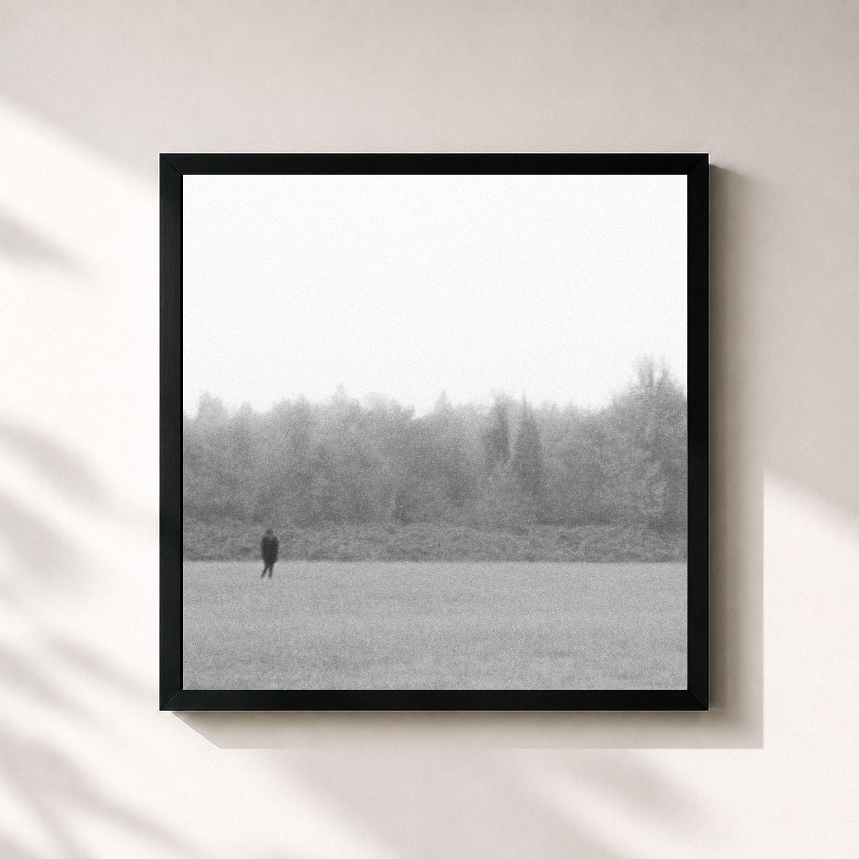 #noir Tableau carré de l'album NEGATIVE de EKKSTACY, cadre noir 32x32 cm