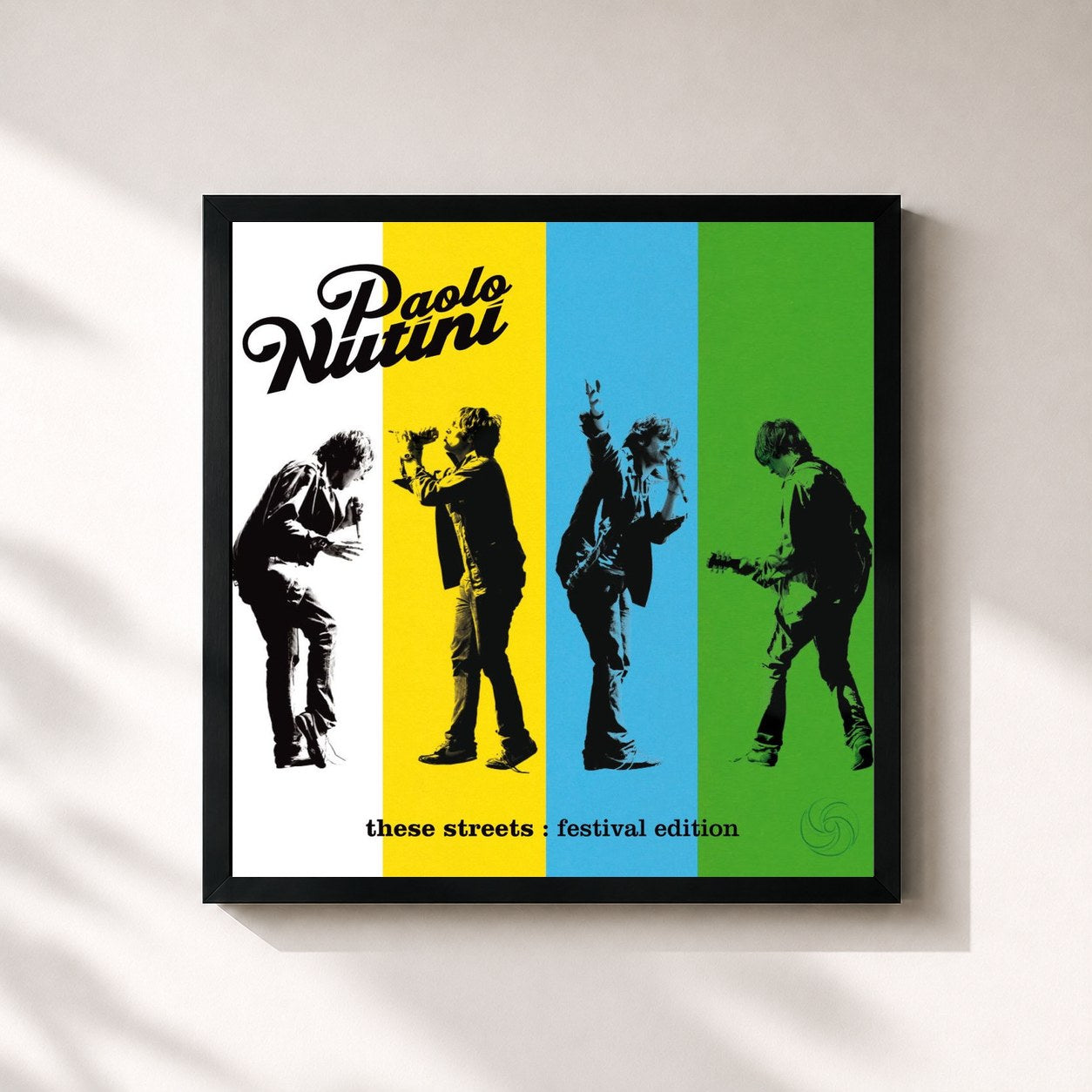 #noir Tableau carré de l'album These Streets - Festival Edition (Bundled) de Paolo Nutini, cadre noir 32x32 cm