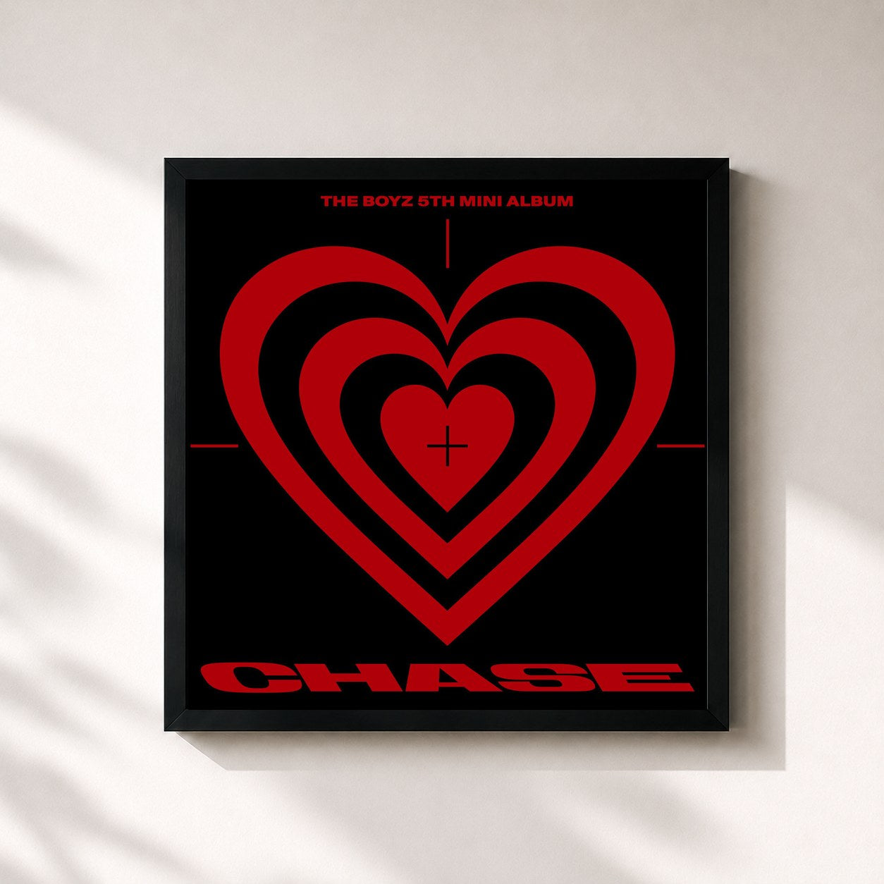 #noir Tableau carré de l'album THE BOYZ 5th MINI ALBUM [CHASE] de THE BOYZ , cadre noir 32x32 cm
