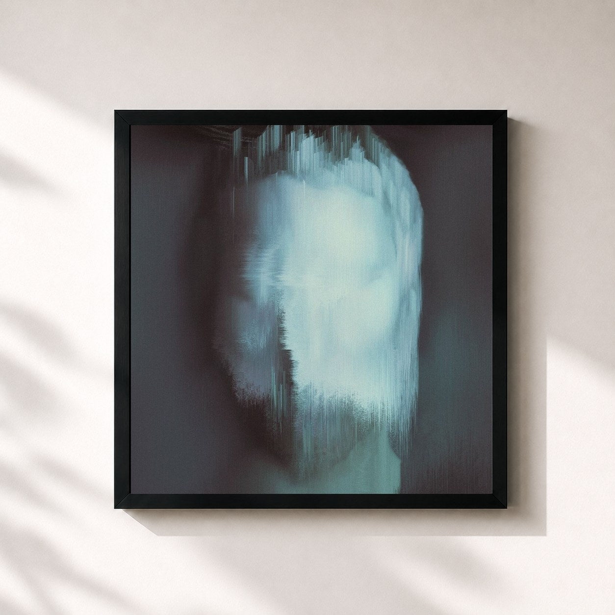 #noir Tableau carré de l'album some kind of peace — piano reworks de Ólafur Arnalds, cadre noir 32x32 cm